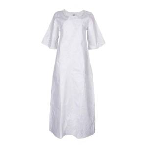 lot 2371 image: HD Bazin Maxi Dress White Embroidery 4XL