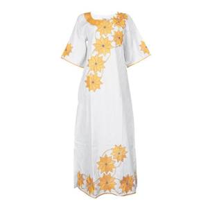 lot 2373 image: HD African Bazin Dress with Gold Embroidery 4XL