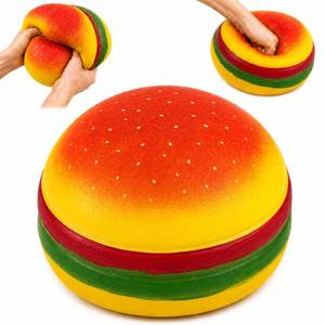 lot 2383 image: Giant Jumbo Hamburger Squeeze Toy 6.3in