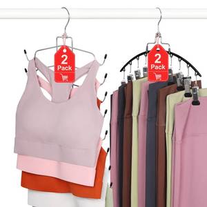 lot 2395 image: TOPIA HANGER 4-Pack Gym Clothes Organizer with Clips