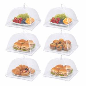 lot 2458 image: Simply Genius Pop-Up Mesh Food Covers 17x17 In 6 Pack