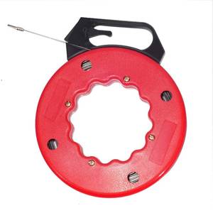 lot 2474 image: WXTOOLS 100 FT Fish Tape Reel with Handle