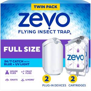 lot 2507 image: Zevo Flying Insect Trap with 2 Bases and 2 Refills