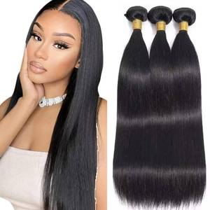 lot 2509 image: NerriHou Brazilian Human Hair Bundles Straight 34  Retail $128.99