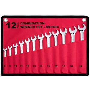 lot 2517 image: Efficere 12-Piece Metric Combination Wrench Set