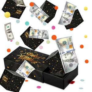 lot 2523 image: Surprise Explosion Gift Box DIY Kit Black Gold