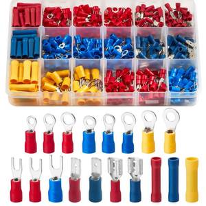 lot 2535 image: Chanzon 200pc Insulated Crimp Wire Connector Assortment