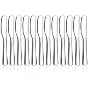 lot 2576 image: HOMQUEN Stainless Steel Butter Knife Set of 12