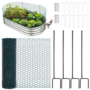 lot 2582 image: Raised Bed Plant Protector Fence Kit