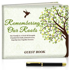 lot 2590 image: Patelai Family Reunion Guest Book with Pen, Green
