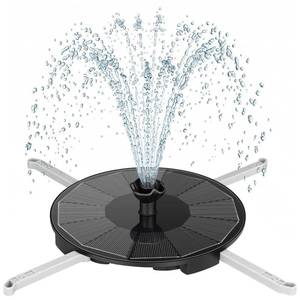 lot 2602 image: VOROSY Solar Fountain Pump with 6 Nozzles