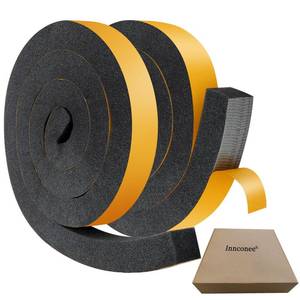 lot 5164 image: Innconee Foam Weather Stripping Tape 1.5 x 8ft, 2 Rolls