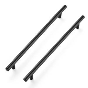 lot 5171 image: Ravinte Matte Black Cabinet Handles 12-12 10-Pack