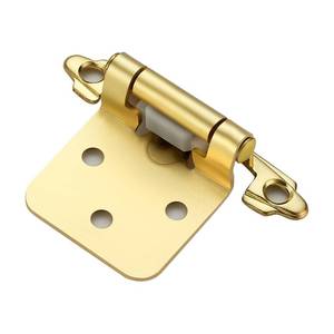 lot 6176 image: Home Expert Gold Cabinet Hinges 12 Inch Overlay 50 Pack