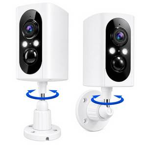 lot 6181 image: Geekee 355° Pan Wireless Security Cameras 2 Pack, 2K