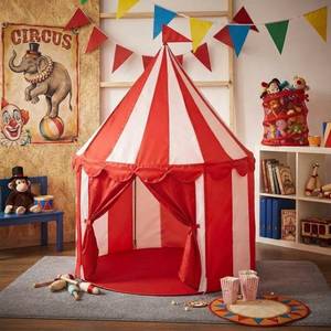 lot 7523 image: Ribbonlic Circus Tent Play Tent 39x39x51 Inches