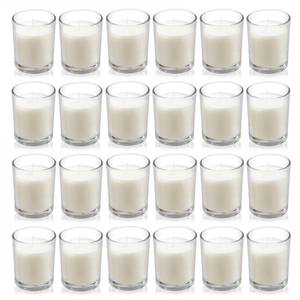 lot 7532 image: Housecret 24 Pack Warm White Votive Candles
