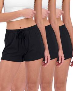 lot 7537 image: Real Essentials Womens Pajama Shorts 3-Pack