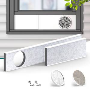 lot 7551 image: Daisypower Portable Air Conditioner Window Kit