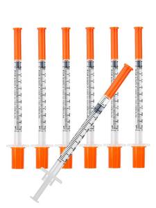 lot 7570 image: Otwooi 1ml Syringes 31G x 14 100 Pack