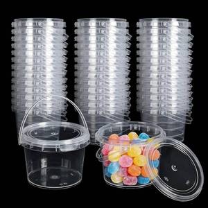 lot 7579 image: Dualshine 50-Pack 10 oz Clear Mini Buckets with Lids