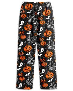 lot 8000 image: EverFahsion Boys Halloween Pajama Pants Size 11-12