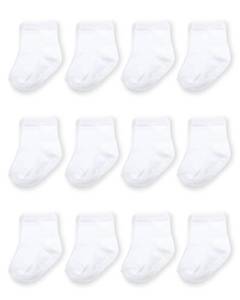 lot 8009 image: Fruit of the Loom Baby Crew Socks Grow & Fit Flex Zones