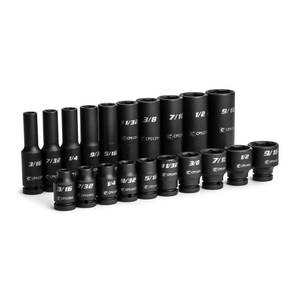 lot 8026 image: Capri Tools 14-Inch Drive Impact Socket Set 20-Piece