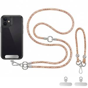 lot 8086 image: SCINYMC Crystal Phone Lanyard Crossbody and Wrist Strap Set