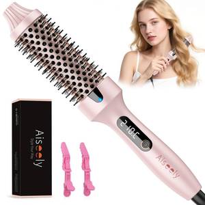 lot 8102 image: AISEELY Thermal Brush Curling Iron, 1.5 Inch Ceramic