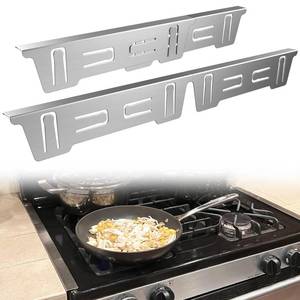 lot 8105 image: VAYAGARDEN Stove Gap Cover Stainless Steel 2-Pack