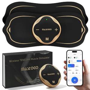 lot 8117 image: MASTOGO Wireless TENS Unit Muscle Stimulator 2-Pack