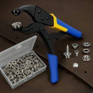 lot 8127 image: TFORESTER 210PC Stainless Steel Snap Fastener Kit  Retail $100