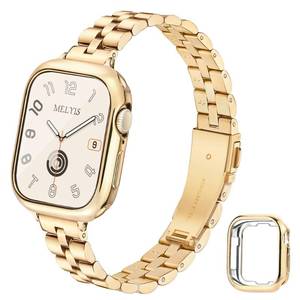 lot 8427 image: Melyis Slim Metal Band for Apple Watch 38mm 40mm 41mm