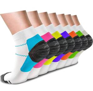 lot 8446 image: ACTINPUT Ankle Compression Socks 7-Pair Pack 8-15mmHg