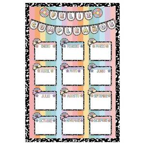 lot 8448 image: Humyoun Spanish Birthday Chart Classroom Decoration