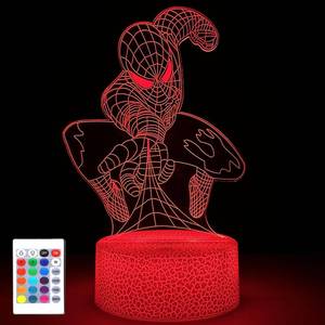 lot 8455 image: RUTICH 3D Night Light 16 Colors Dimmable LED