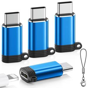 lot 8460 image: LERTOSEN Lightning to USB-C Adapter 4 Pack