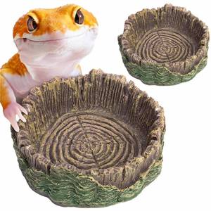 lot 8494 image: Mygeromon Reptile Water Dish and Feeding Bowl Set