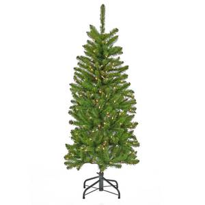 lot 13115 image: National Tree Company 4.5ft Pre-Lit Slim Christmas Tree