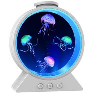 lot 13171 image: Eyesound Jellyfish Lamp with 7 Colors - White
