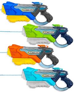 lot 13182 image: Doviden 4 Pack Water Guns 600ML Long Range
