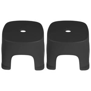 lot 13183 image: Kichvoe Black Toilet Foot Stool 2-Pack