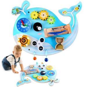 lot 13184 image: Justforjoyful Whale Activity Wall Busy Board Panel