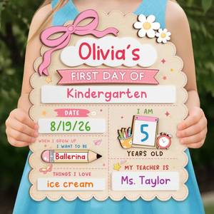 lot 14230 image: DINIZON First and Last Day of School Board