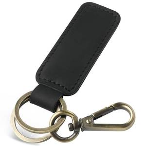 lot 14275 image: Jack&Chris Genuine Leather Car Keychain, Black