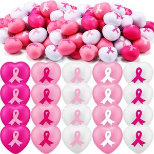 lot 14285 image: Libima Breast Cancer Awareness Stress Balls 50-Piece Set