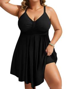 lot 14287 image: Hanna Nikole Womens Plus Size One Piece Swim Dress 28W