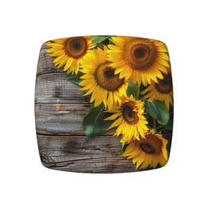 lot 14293 image: Ouqiuwa Fall Sunflowers Chair Seat Covers Set of 4