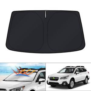 lot 14302 image: KUST Windshield Sun Shade for 2015-2019 Subaru Outback
